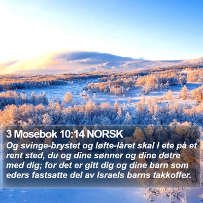 3 Mosebok 10:14 NORSK Bible Verse Image