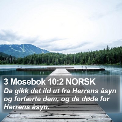 3 Mosebok 10:2 NORSK Bible Verse Image