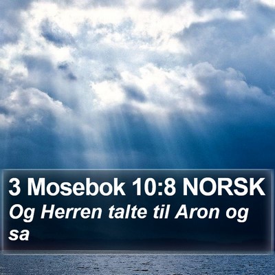 3 Mosebok 10:8 NORSK Bible Verse Image