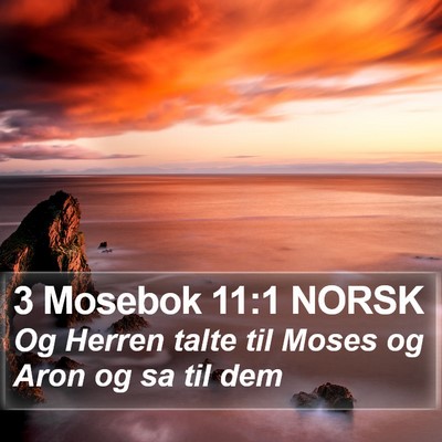 3 Mosebok 11:1 NORSK Bible Verse Image