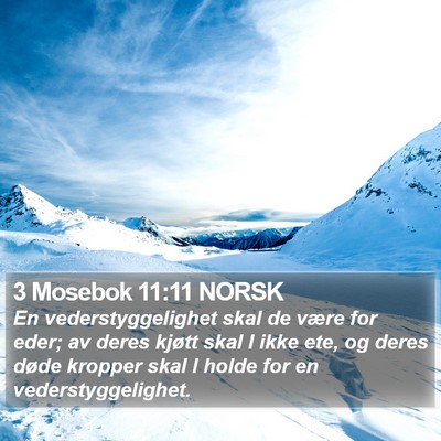 3 Mosebok 11:11 NORSK Bible Verse Image
