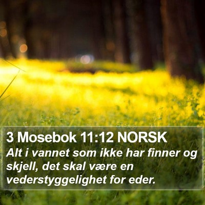 3 Mosebok 11:12 NORSK Bible Verse Image