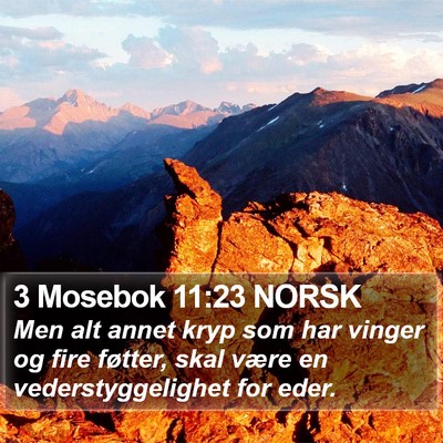 3 Mosebok 11:23 NORSK Bible Verse Image