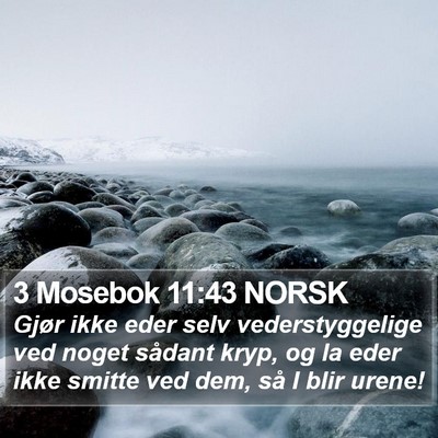 3 Mosebok 11:43 NORSK Bible Verse Image