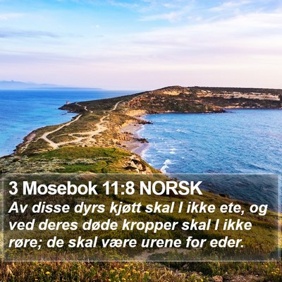 3 Mosebok 11:8 NORSK Bible Verse Image