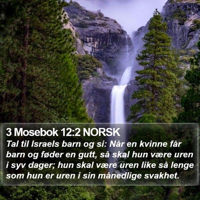 3 Mosebok 12:2 NORSK Bible Verse Image