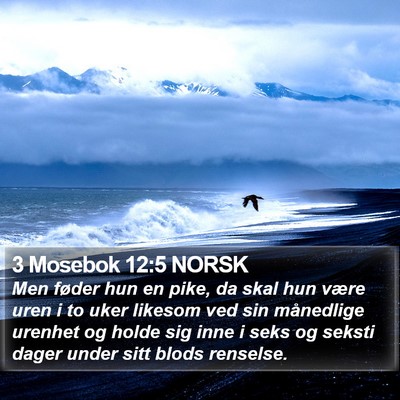 3 Mosebok 12:5 NORSK Bible Verse Image