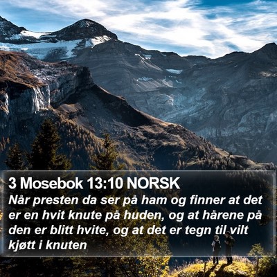 3 Mosebok 13:10 NORSK Bible Verse Image