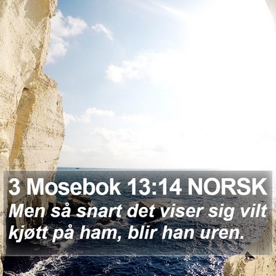 3 Mosebok 13:14 NORSK Bible Verse Image