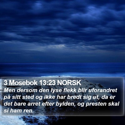 3 Mosebok 13:23 NORSK Bible Verse Image