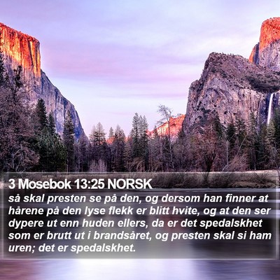 3 Mosebok 13:25 NORSK Bible Verse Image