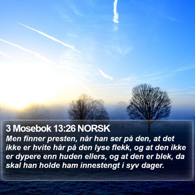 3 Mosebok 13:26 NORSK Bible Verse Image