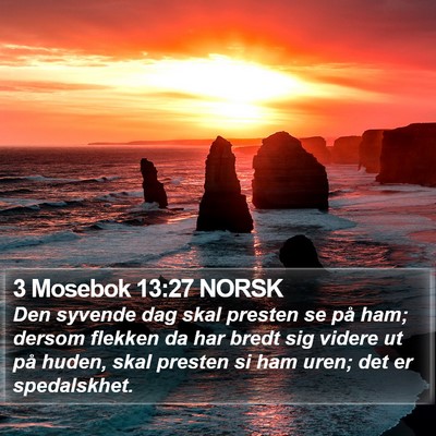 3 Mosebok 13:27 NORSK Bible Verse Image