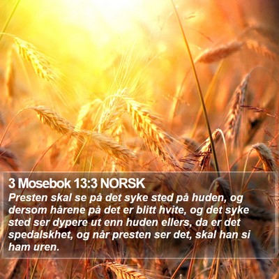 3 Mosebok 13:3 NORSK Bible Verse Image