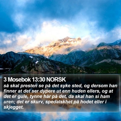 3 Mosebok 13:30 NORSK Bible Verse Image
