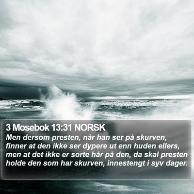 3 Mosebok 13:31 NORSK Bible Verse Image
