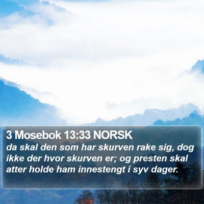 3 Mosebok 13:33 NORSK Bible Verse Image