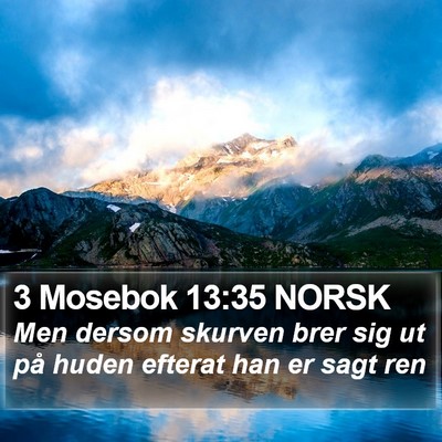 3 Mosebok 13:35 NORSK Bible Verse Image