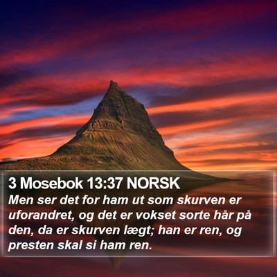 3 Mosebok 13:37 NORSK Bible Verse Image