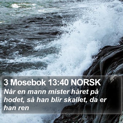 3 Mosebok 13:40 NORSK Bible Verse Image
