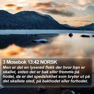 3 Mosebok 13:42 NORSK Bible Verse Image