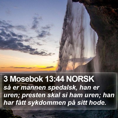 3 Mosebok 13:44 NORSK Bible Verse Image
