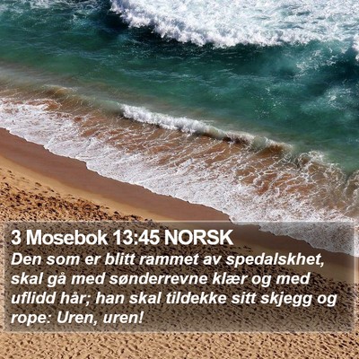 3 Mosebok 13:45 NORSK Bible Verse Image