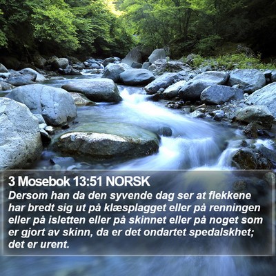 3 Mosebok 13:51 NORSK Bible Verse Image
