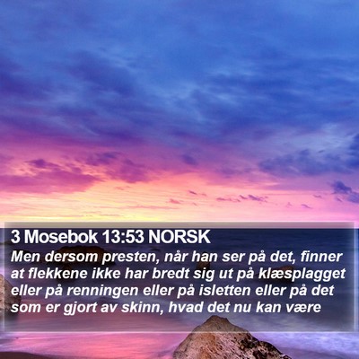 3 Mosebok 13:53 NORSK Bible Verse Image