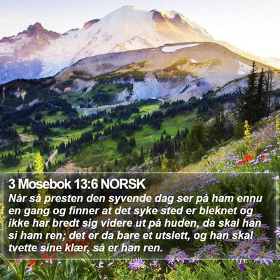 3 Mosebok 13:6 NORSK Bible Verse Image