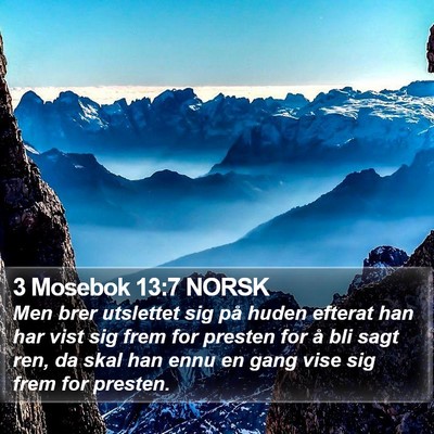 3 Mosebok 13:7 NORSK Bible Verse Image