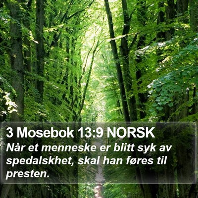 3 Mosebok 13:9 NORSK Bible Verse Image