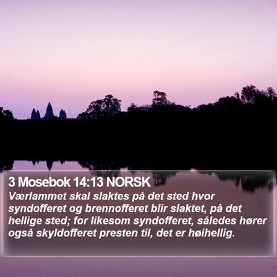 3 Mosebok 14:13 NORSK Bible Verse Image
