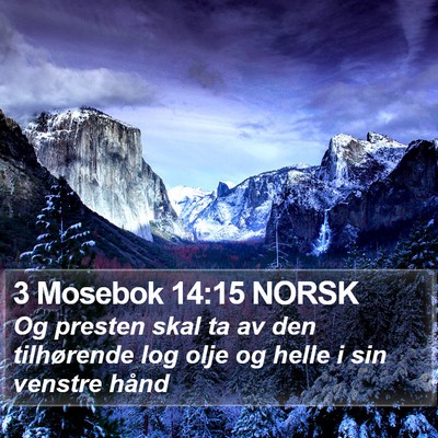 3 Mosebok 14:15 NORSK Bible Verse Image