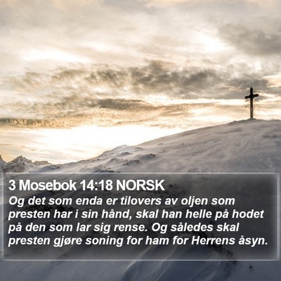 3 Mosebok 14:18 NORSK Bible Verse Image
