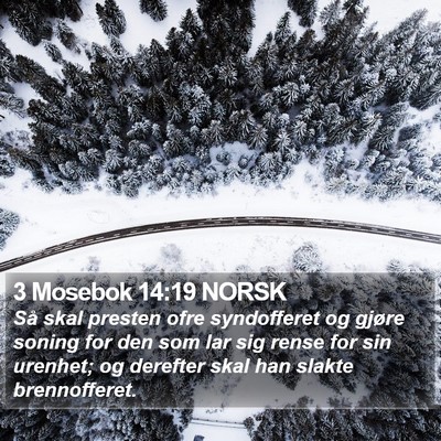 3 Mosebok 14:19 NORSK Bible Verse Image