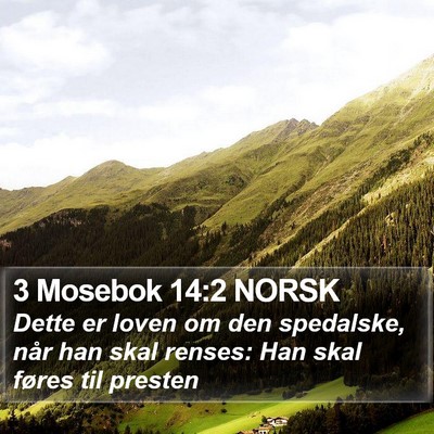 3 Mosebok 14:2 NORSK Bible Verse Image