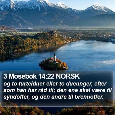 3 Mosebok 14:22 NORSK Bible Verse Image
