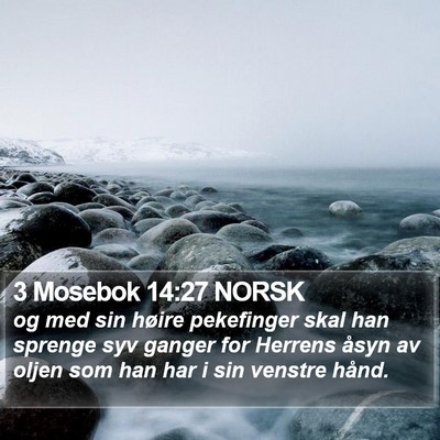 3 Mosebok 14:27 NORSK Bible Verse Image