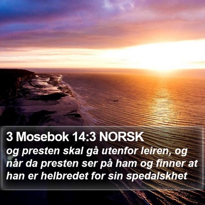 3 Mosebok 14:3 NORSK Bible Verse Image