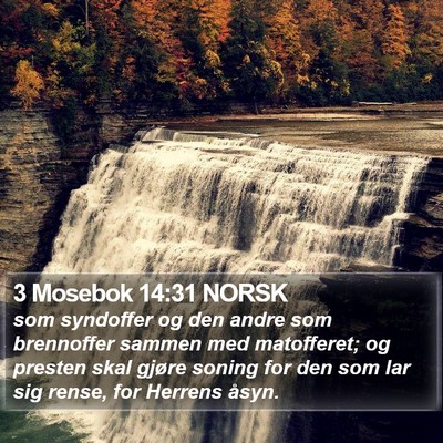 3 Mosebok 14:31 NORSK Bible Verse Image
