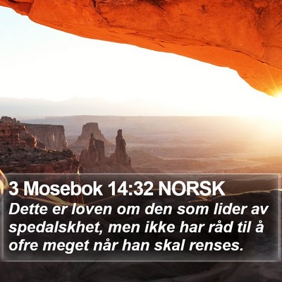 3 Mosebok 14:32 NORSK Bible Verse Image
