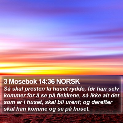 3 Mosebok 14:36 NORSK Bible Verse Image