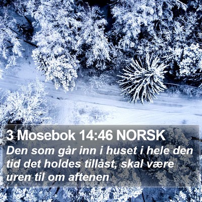 3 Mosebok 14:46 NORSK Bible Verse Image