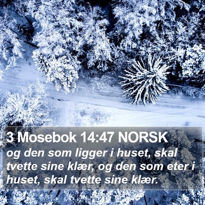 3 Mosebok 14:47 NORSK Bible Verse Image