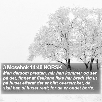 3 Mosebok 14:48 NORSK Bible Verse Image
