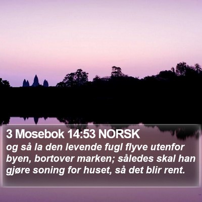 3 Mosebok 14:53 NORSK Bible Verse Image