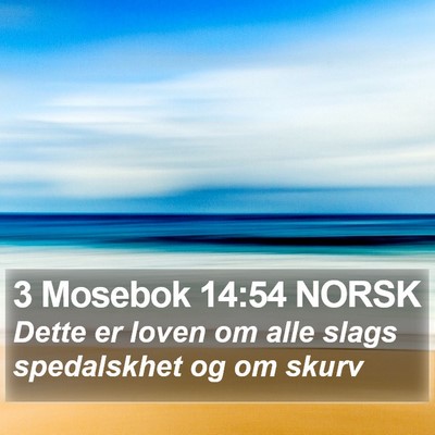 3 Mosebok 14:54 NORSK Bible Verse Image