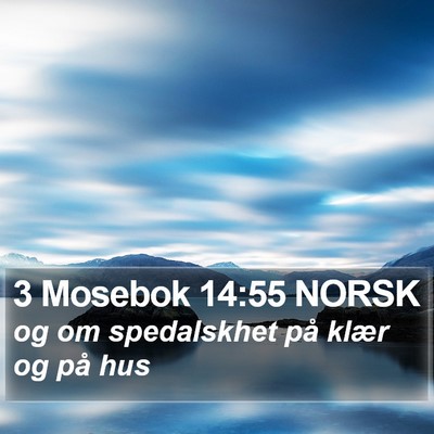 3 Mosebok 14:55 NORSK Bible Verse Image