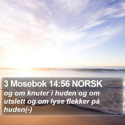 3 Mosebok 14:56 NORSK Bible Verse Image